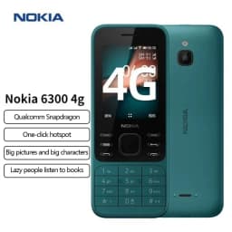 Nokia 6300 2020 4G full network mobile phone for the elderly and students straight 2.4-inch button mobile phone