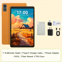 8 7 Inch Android 16 Tablet PC with SIM Card Support, Unisoc T616 Octa Core, 16GB RAM 128GB ROM, IPS HD Display, 5000mAh Battery