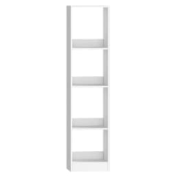 Bookcase, Cube Shelf, Modern Open Wooden Shelving Unit, Storage Shelves and Display Shelves for Living Room, White