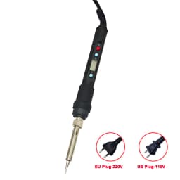 80W Soldering iron kit adjustable temperature LCD solder welding tools Ceramic heater soldering tips Tweezers soldering wire