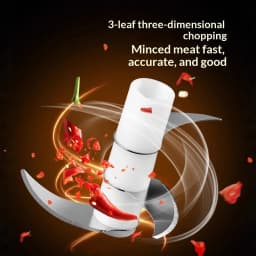 HOMEFISH Electric Mini Kitchen Garlic Paste Mixer Baby Food Meat Grinder Home Multi-functional Garlic Crusher