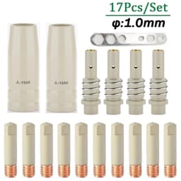 MB-15AK 15ak Coating Protection Anti-stick Gas Nozzle Holder Contact Tips 0.8/1.0/1.2mm Mig MAG Welding Torch Accessoriess