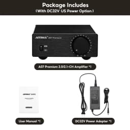 AIYIMA A07 Premium Amplifier TPA3255 Power 300Wx2 Class D Digital Audio Amp HiFi 2 Channel Stereo Sound Hifi Home Amplifiers
