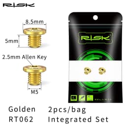 RISK Bicycle Titanium Alloy Screws Bike Cylinder Cap Screw Oil Disc Brake Lever Oil Injection Port XT XTR M615 M675 M785 M8000