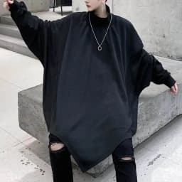 Mens Autumn Sweatshirt Bat Sleeve Dark Gothic Sweatshirt Streetwear Nightclub Stage Performance Fashion Top Men'S Clothing 2025