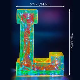 Multicolor Letters LED Night Light Numbers Dual‑Power Light‑Up Battery USB Operated Portable Indoor Decor for Party Wedding Home