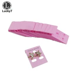 100Pcs Earring Ear Studs Organizer Holder Black Plastic Jewelry Display Rack Printed Earring Cards