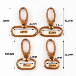 5/10Pcs 20-38mm Metal Hook Buckle for Bag Strap Swivel Lobster Clasp Dog Collar Carabiner Clip KeyChain Fastener Accessories