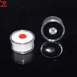 10Pcs/lot Wholesale Gemstone Storage Display Box Loose Diamond Jewelry Organizer Case Pendant Holder Acrylic Glass Top Gem Jars