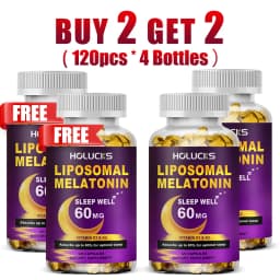 Buy 1 Get 1 Free! Liposomal Melatonin Supplement, for Insomnia Relief & Jet Lag Recovery, Quick Sleep Onset & Restful Nights