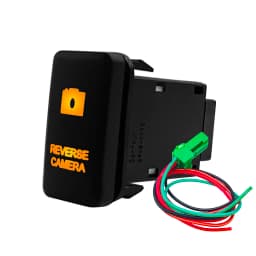 Amber Led Light 12V Car Push Button Switch Winch A/C ON OFF For Toyota 4Runner Tacoma Land Cruiser Reiz Hilux Prado FJ Cruiser