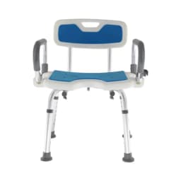Bathroom Chair for Elderly Mobile Bath Chair Non-slip Mats Adjustable Shower Chair Shower Seat Aluminum Alloy