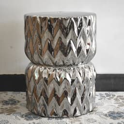 European silver ceramic drum porcelain shoe changing ceramic pier guzheng bathroom stool, ottoman ed