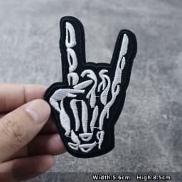 Bands Iron On Patches Apparel Sewing Fabric Handmade Appliques For Clothing Punk Rock Stickers Badges Parche