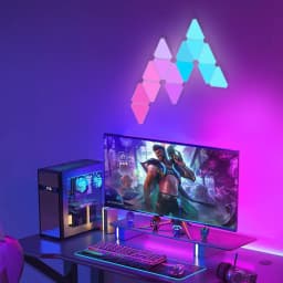 TuYa WIFI Bluetooth 5V USB Triangle Lamps Quantum Atmosphere LED Night Light For Game Bedroom Decoration Creative Wall Lamps