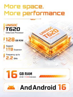 Smartphone Android 16 Cubot A50, 6.58-inch FHD+ Screen, Octa-core, 16GB(6+10) RAM, 128GB ROM, 5000mAh Battery, 48MP+16MP Cam,NFC