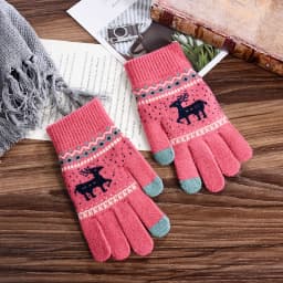 New Solid Color Touch Screen Knitted Gloves For Women Men Winter Outdoor Cycling Warm Knitted Gloves Unisex Daily Wear Touch