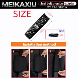 Soft Leather Diamond-Encrusted Crown Car Shoulder Guard 1PC/2PCS Safety Belt Decoration Shiny Accessory for Women's Cars