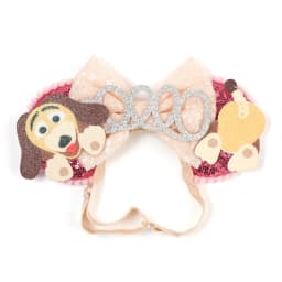 Mouse Ears Adjustable Headband Cartoon Sequin Bows Headband Birthday Party Christmas Princess Cosplay Costume For Women Adult