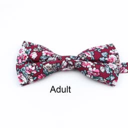 Cotton Floral Parent-Child Bowtie Set Bow Tie Necktie For Men Wedding Party Business Suits Gravata Pink Yellow Butterfly Cravats