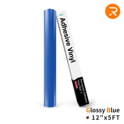 HTVRONT 12"X 5ft Permanent Adhesive Vinyl Roll 30x152cm Glossy Self-adhesive Film For Cricut Craft Art Sign Decal Windows Glass