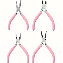 4/3/1pcs Iron Jewelry Pliers Tool Kit Includes Needle Round Wire Cutter And Curved Nose Pliers For Jewelry Beading Repair