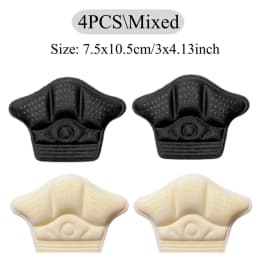 8pcs Heel Protector for Shoes Heel Stickers Inserts Insoles Anti Pain Sneakers Heel Pads Pain Relief Feet Pad Shoe Size Reducer