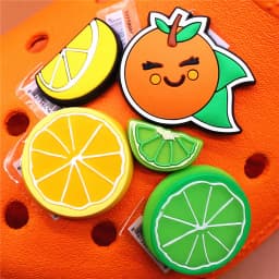 Original Various Fruit Designer Shoe Charms 5pcs/lot Clog Buckle Accessories Luxury Upper Jewelry Decorations Gift Preferred