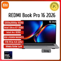 Xiaomi REDMI Book Pro 16 Laptop Ultra 7 Ultra 5 X7 Intel Arc Graphics 32GB LPDDR5X 1T SSD 16-inch 165Hz 3.1K /3.2K Screen