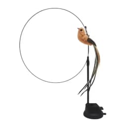 Cat Toys Cat Self-Sexy Feather Suction Cup Teasing Cat Stick with Bell Bird Replacement Head Resistant to Bite Pet Cat Dog Toys