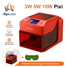 AlgoLaser PIXI Laser Engraver Portable 3/5/10W Power Covered 3.5"Touch Screen Business Engraving Machine Customized Artwork Tool