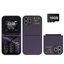 SERVO F15 MINI Flip Mobile Phone Dual SIM Standby Magic Voice Speed Dial Blacklist MP4 Player FM Radio 2G Button Fold Cellphones