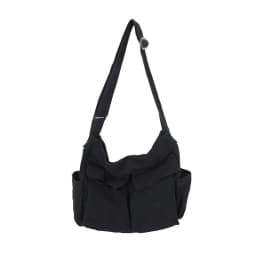 Classic Vintage Canvas Shoulder Bag Women Solid Soft Travel Women Crossbody Bag Large Capacity Fashion Handbag Tote Bag Women