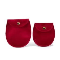 Snap Button Jewellery Pouch Fillet Velvet Bag Envelope Jewelry Bag Necklace Bracelet Storage Bag Gift Bags