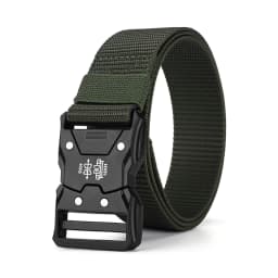 Men's Tactical Belt Canvas Woven Breathable Belt Durable Outdoor Belt, Casual Comfortable Jeans Belt for Male