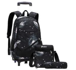 Boys kids school wheeled backpack bag children school backpack on wheels teenager boys school trolley bag with wheels for boys
