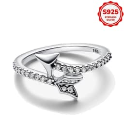 2026 Hot Selling 925 Silver Multi-Color Sun and Moon Heart-Shaped Ring for Women's Party Exquisite Jewelry Gift