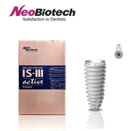 NeoBiotech IS‑III Active CMI Dental Implant, SLA Surface Internal Hex Titanium Fixture D3.0-5.0, D4.0×L10 Bone Level Restoration