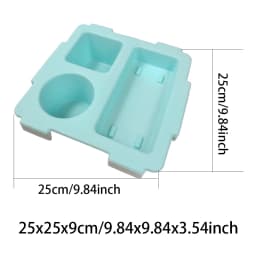 EVA Bag Top Storage Tray Outdoor Camping Cup Organizer Holder Rack Travel Phone Storage Lid Waterproof Beach Soft Cover Divider