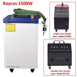 3000W Raycus Laser Welder Dual Wire Feeder 4 in 1 Laser Welding Cleaning Cutting for Metal Double Pendulum Laser Welding Machine