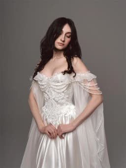 Kyoto Off The Shoulder Customized Off-white Wedding Dresses Side High Split vestidos de noche Chic A-Line robe de mariée 2026