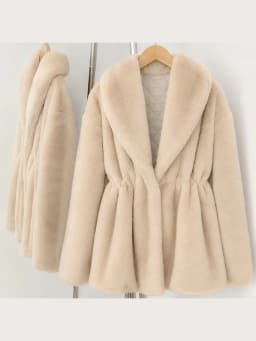 Mumaroho 2026 Winter Women Luxury Faux Fur Jacket Plush Coat Thick Warm Heavyweight Soft Fuzzy Outerwear Overcoat Thermal Lining