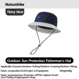 Naturehike Adjustable Outdoor Hat Sun Protection Breathable Shade Foldable Men Women Hiking Camping Casual Fisherman Hat