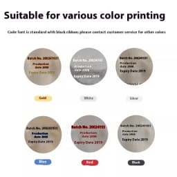 HP-241G 220W Electric Code Machine Mini Heat Date Printer Tactile Thermal Color Strip Automatic Hot Printing Coding Machine