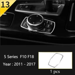Car Styling Console Multimedia AC CD Panel Decoration Frame Cover Trim Strip Sticker For BMW 5 Series F10 F11 F18 Accessories