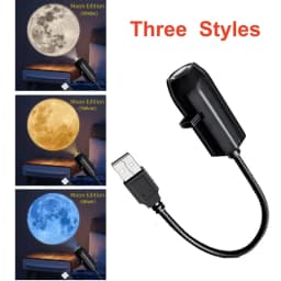5V USB Projector Light Moon Earth Planet Night Light Switchable Pattern LED Projector Lamp for Room Ceiling Window Wall Decor