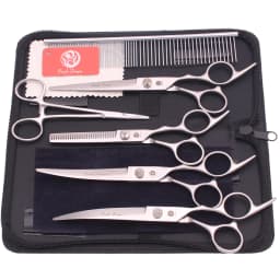 Dog Grooming Scissors Purple Dragon 6" 7" Stainless Pet Beauty Scissors Cutting Scissors Thinning Shears Curved Scissors Z3001
