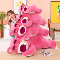 New 30cm Story Lotso Cute Bear Strawberry Sofa Plush Pillow Stuffed Toys Children Girls Friends Festivals Birthday Gift