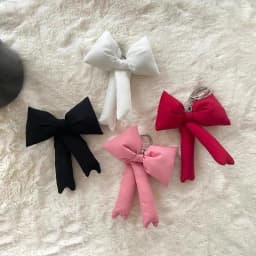 Y2K Trendy 3D Bowknot Keychain Sweet Bow Keyring For Girls Fashion Bag Pendant Backpack Hanging Decoration Couple Gifts