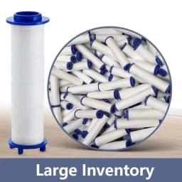 PP Cotton Shower Filter Cartridges, 5 Replacement Inserts for Universal Handheld Bath Sprayers, Routine Bathroom Filter Changes